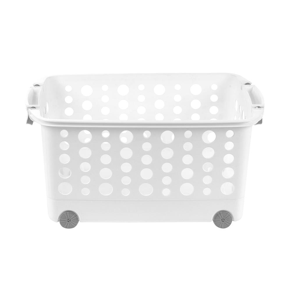 ตะกร้าผ้าเหลี่ยมซ้อนได้มีล้อ 5020 PLIM