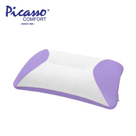 หมอนสุขภาพ เมมโมรี่โฟม PICASSO POSEPEDIC 14x22 สีม่วง_0