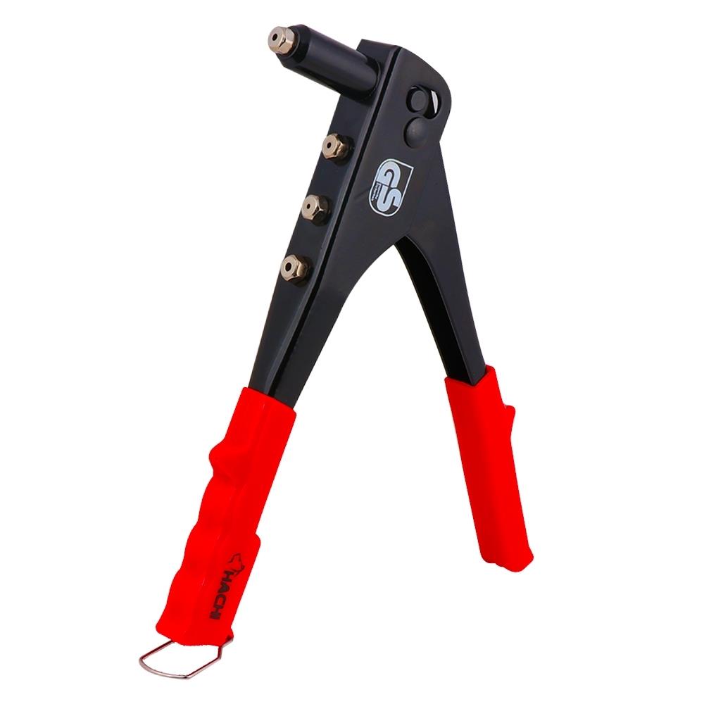 คีมย้ำรีเวท HACHI 10 นิ้ว สีดำ-แดง