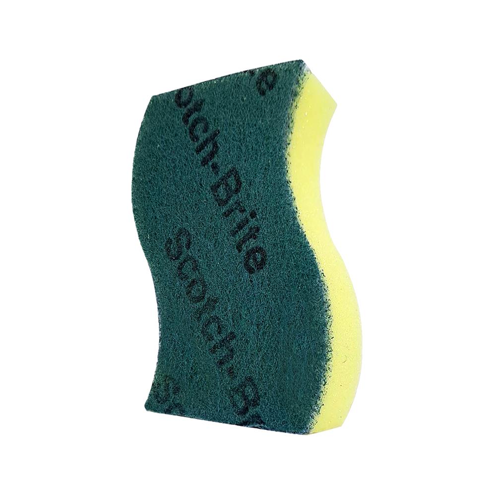 ฟองน้ำพร้อมใยขัด SCOTCH-BRITE ANTIBACTERIAL 3x4 นิ้ว สีเขียว