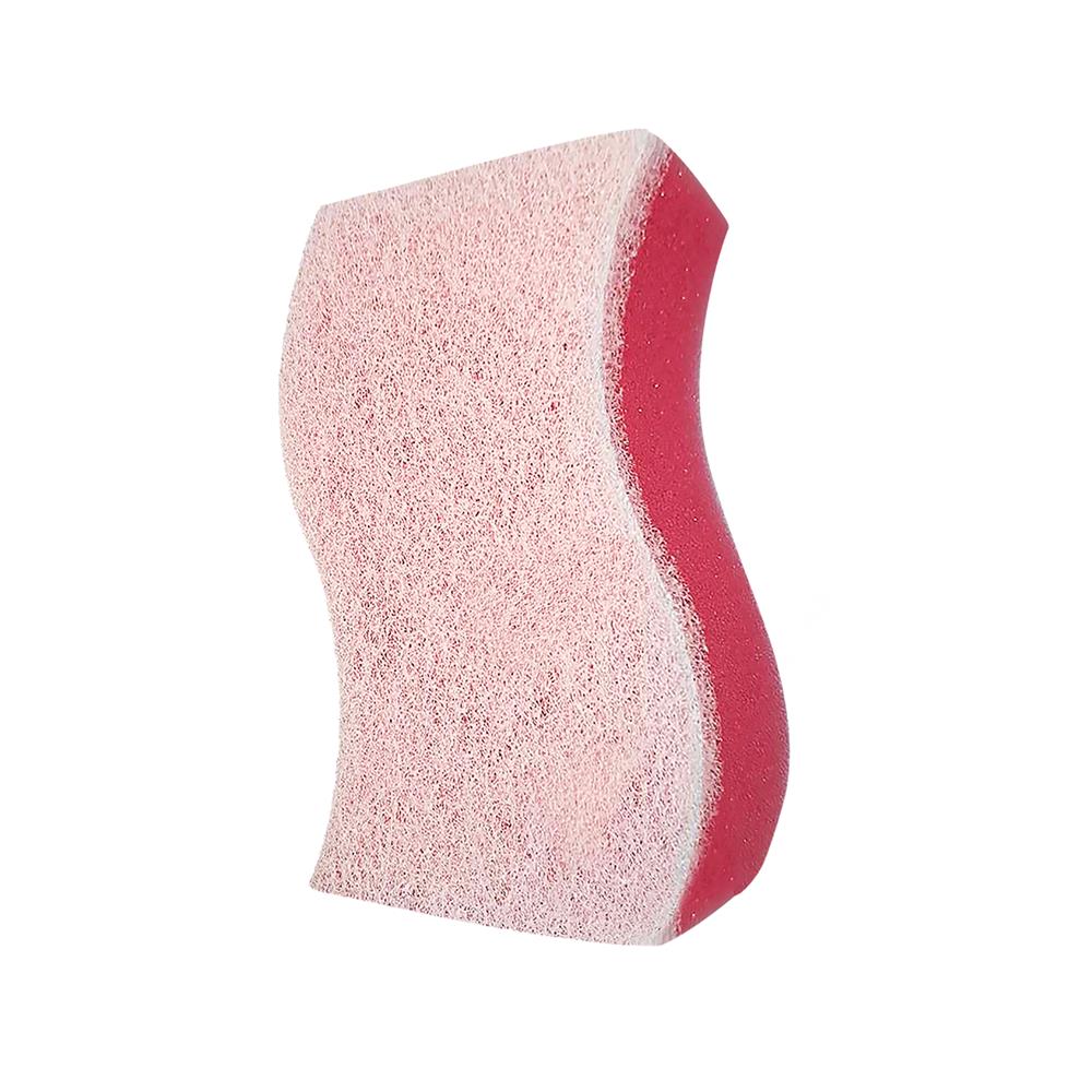 ฟองน้ำพร้อมใยขัด SCOTCH-BRITE ANTIBACTERIAL 11.5x7 ซม. สีชมพูอ่อน