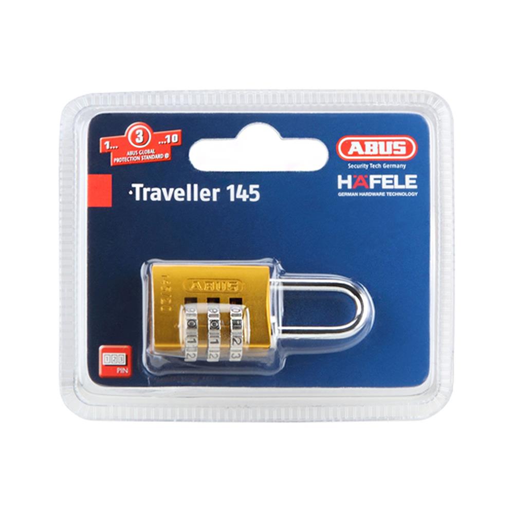 กุญแจรหัส ABUS HAFELE 482.01.857 20 มม. สีเหลือง