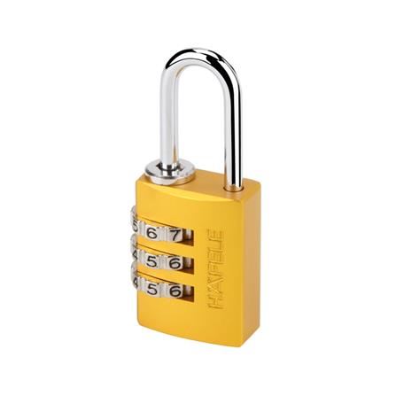 กุญแจรหัส ABUS HAFELE 482.01.857 20 มม. สีเหลือง_0