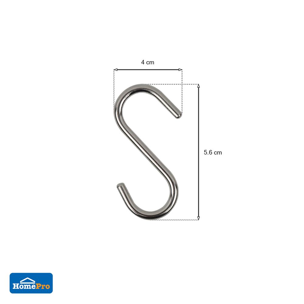 ตะขอตัวเอส SS304 คู่ PARNO 16 มม.