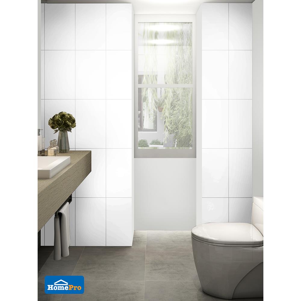 กระเบื้องผนัง 25x40 ซม. โนเบิ้ล ขาว