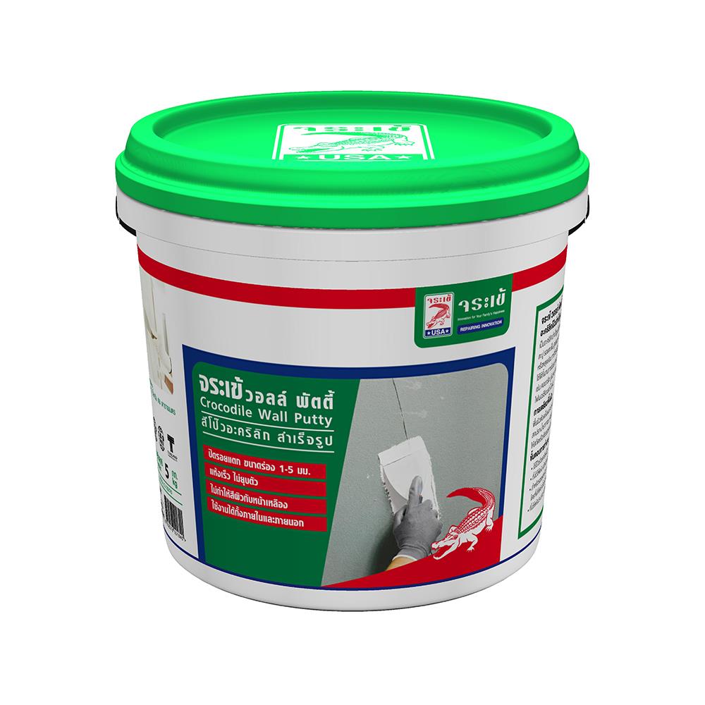 อะคริลิกอุดโป๊ว จระเข้ 1.2 กก. สีขาว