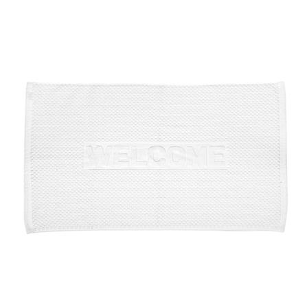 พรมขนหนู HOME LIVING STYLE WELCOME 17X28 นิ้ว สีขาว