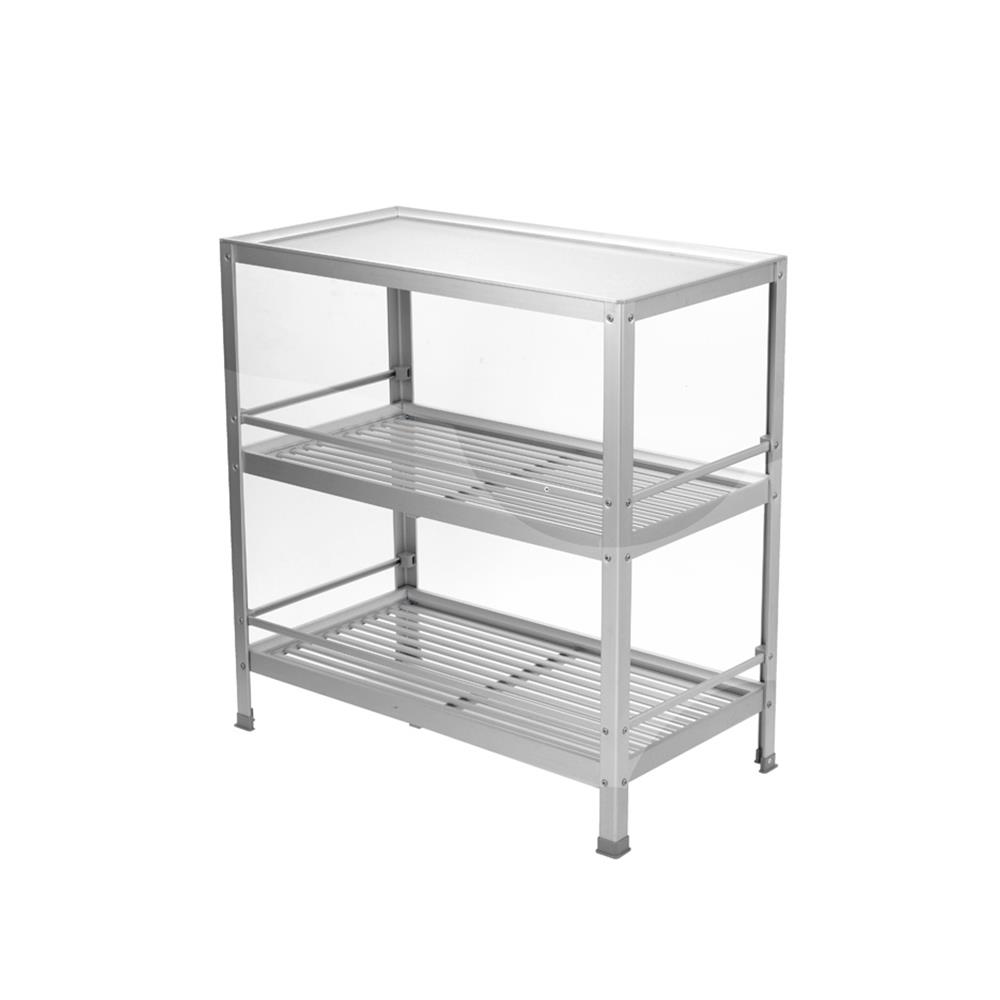 ชั้นคว่ำจานบนเรียบ M อะลูมิเนียม 3 ชั้น EKONO