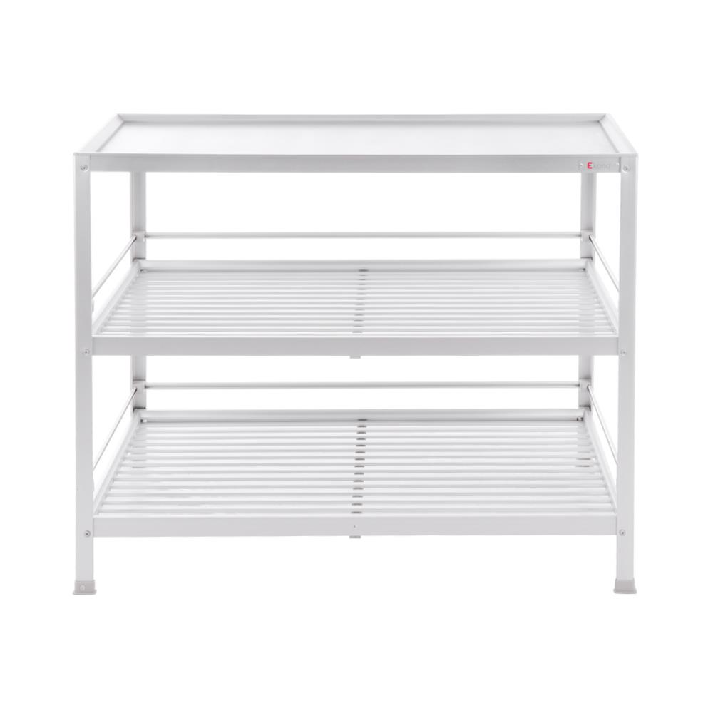 ชั้นคว่ำจานบนเรียบ L อะลูมิเนียม 3 ชั้น EKONO