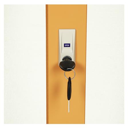 ตู้เสื้อผ้าบานเลื่อนกระจกเงา LUCKY WORLD KSV-126K-EG สีน้ำตาล_4