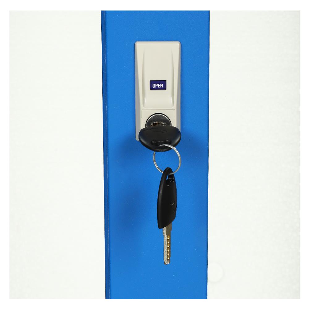 ตู้เสื้อผ้าบานเลื่อนกระจกเงา LUCKY WORLD KSV-126K-RG สีน้ำเงิน