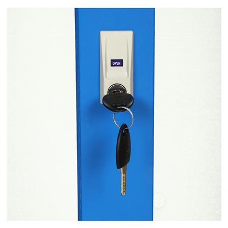 ตู้เสื้อผ้าบานเลื่อนกระจกเงา LUCKY WORLD KSV-126K-RG สีน้ำเงิน_4