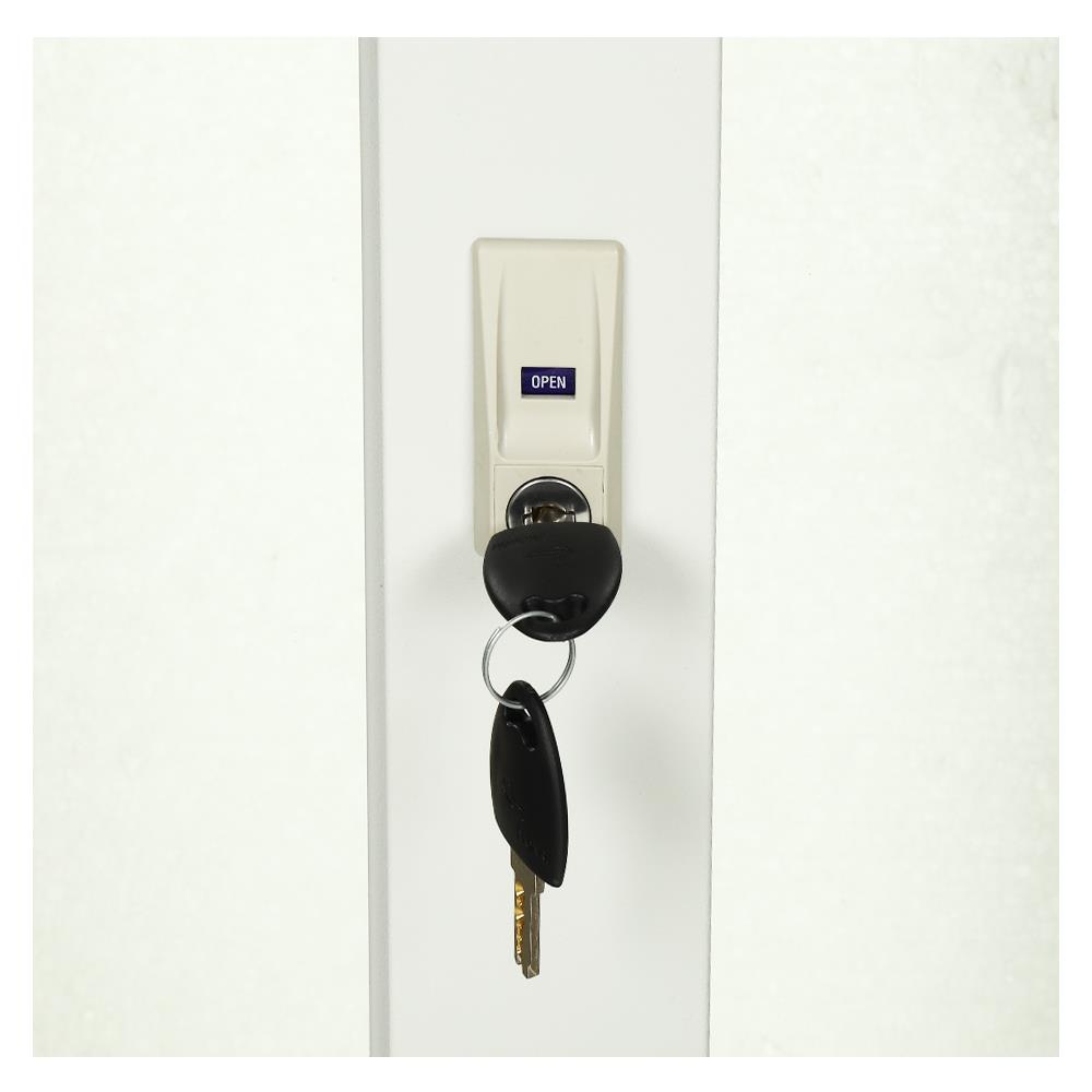 ตู้เสื้อผ้าบานเลื่อนกระจกเงา LUCKY WORLD KSV-126K-TG สีเทาทราย