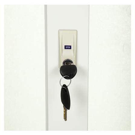 ตู้เสื้อผ้าบานเลื่อนกระจกเงา LUCKY WORLD KSV-126K-TG สีเทาทราย_4