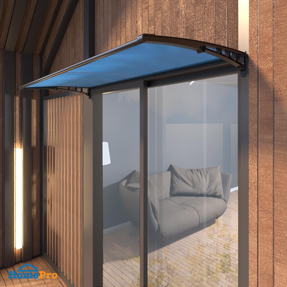 กันสาดโพลีคาร์บอเนต ผิวใส SUNSHIELD 100x150 ซม. สีน้ำเงิน