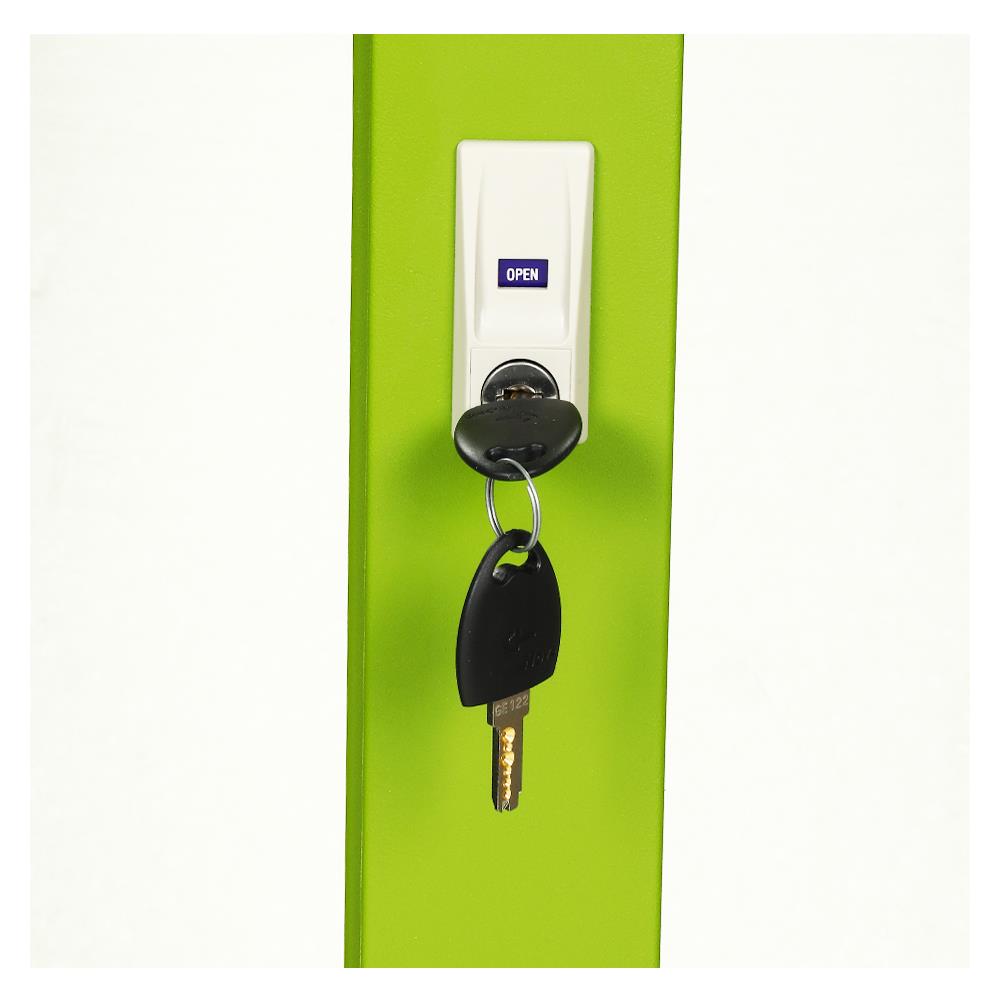 ตู้เสื้อผ้าบานเลื่อนกระจกเงา LUCKY WORLD KSV-126K-GG สีเขียว