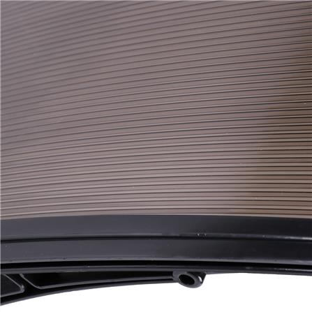 กันสาดโพลีคาร์บอเนต ผิวใส SUNSHIELD 60x100 ซม. สีชา_3