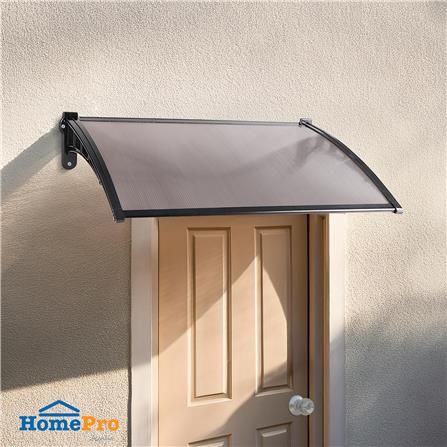 กันสาดโพลีคาร์บอเนต ผิวใส SUNSHIELD 60x100 ซม. สีชา_4