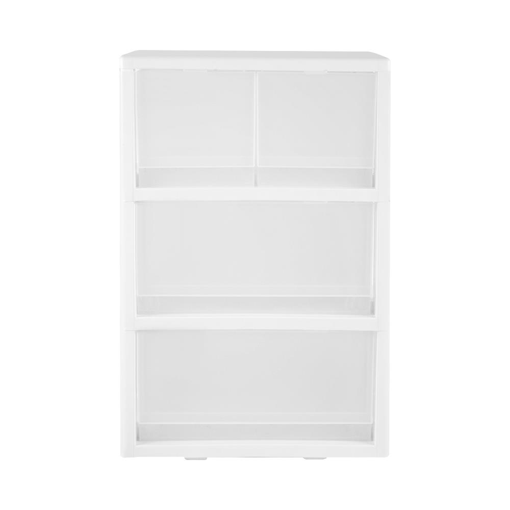 ตู้ลิ้นชัก 3 ชั้น มีล้อ STACKO FINE 42.1x35.8x64.6 ซม. สีขาว