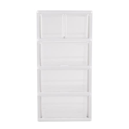 ตู้ลิ้นชัก 4 ชั้น มีล้อ STACKO FINE 42.1x35.8x85.1 ซม. สีขาว_2