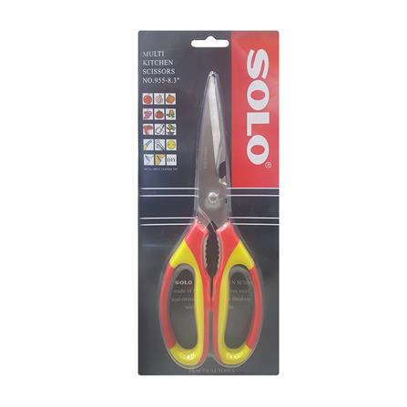 กรรไกรอเนกประสงค์ SOLO 955 8.3 นิ้ว สีเหลือง/แดง_1