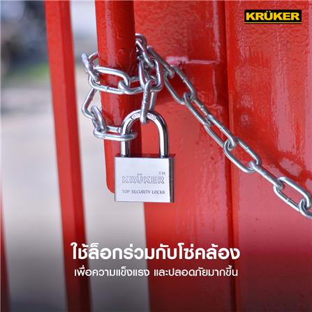 กุญแจลูกปืน KRUKER 679-2 40 มม. สีสเตนเลส_2