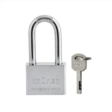 กุญแจลูกปืน KRUKER 682-2 50 มม. สีเงิน_0