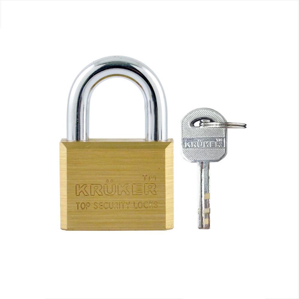 กุญแจลูกปืน KRUKER 745-4 50 มม. สีทองเหลือง