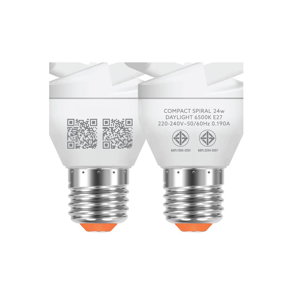 หลอดประหยัด LAMPTAN HALF SPIRAL MT 24 วัตต์ DAYLIGHT