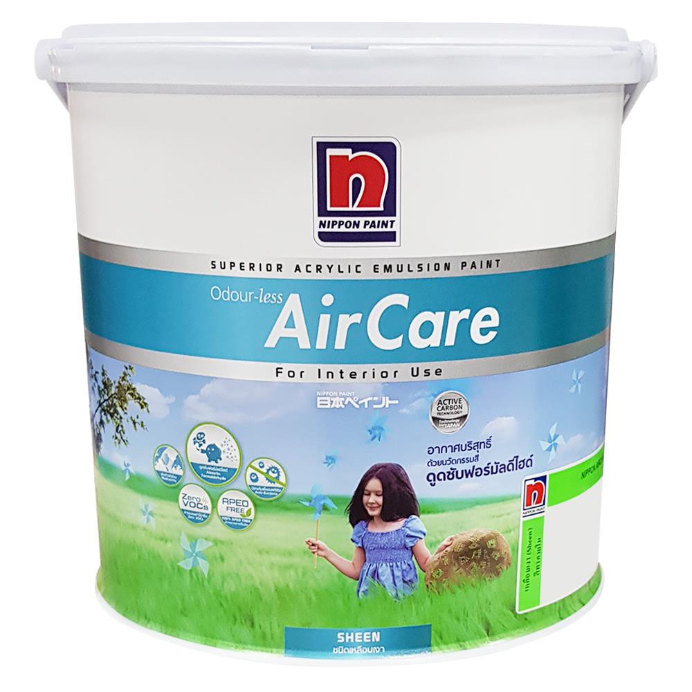 สีน้ำทาภายใน NIPPON PAINT AIR CARE BASE B เนียน 2.5 แกลลอน