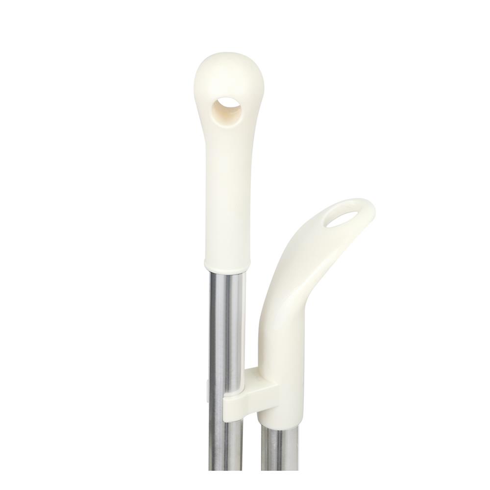 ชุดไม้กวาดพร้อมที่โกยผง ด้ามสเตนเลส ACCO XG-2066 12 นิ้ว สีครีม