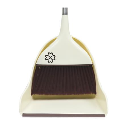 ชุดไม้กวาดพร้อมที่โกยผง ด้ามสเตนเลส ACCO XG-2066 12 นิ้ว สีครีม_2