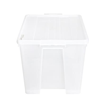 กล่องเก็บของ มีล้อ ฝาล็อค STACKO 110 ลิตร 6655 สีใส_2