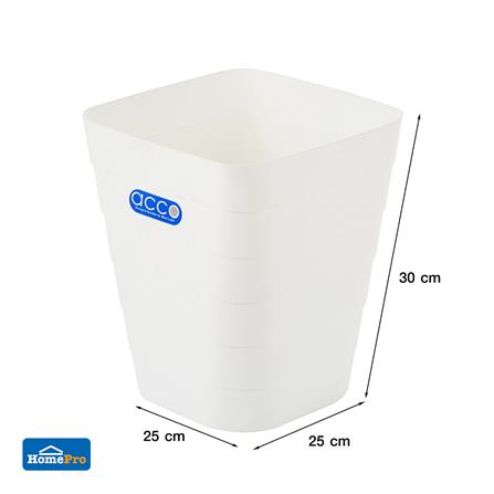 ถังขยะเหลี่ยม ACCO 14226 ขนาด 8L สีขาว_4