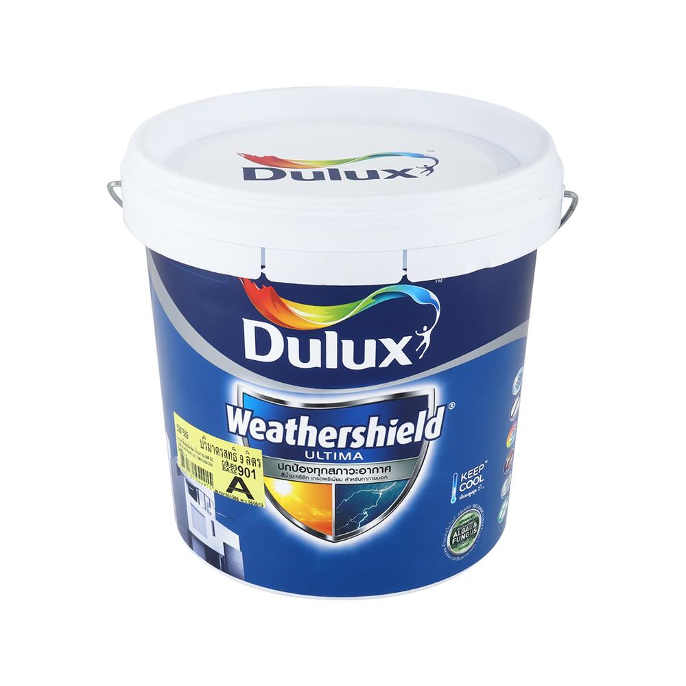 สีน้ำทาภายนอก ชนิดกึ่งเงา DULUX WEATHERSHIELD ULTIMA BASE A 9 ลิตร