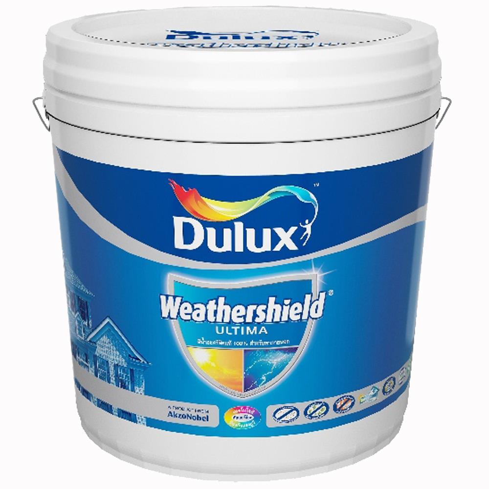 สีน้ำทาภายนอก DULUX WEATHERSHIELD ULTIMA BASE B กึ่งเงา 9 ลิตร