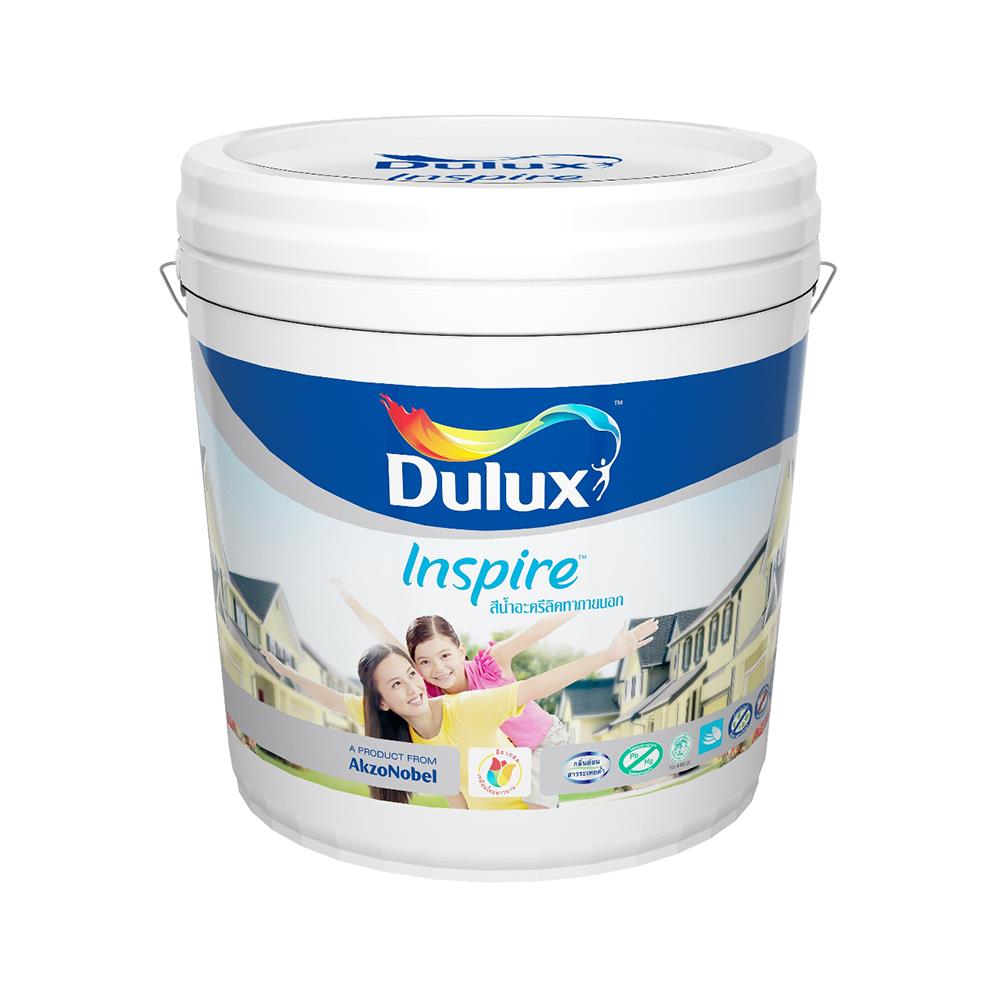 สีน้ำทาภายนอก ชนิดด้าน DULUX INSPIRE BASE A สีขาว 9 ลิตร