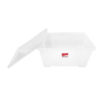 กล่องเก็บของ มีล้อ ฝาล็อค STACKO 6654 62 ลิตร สีใส_3