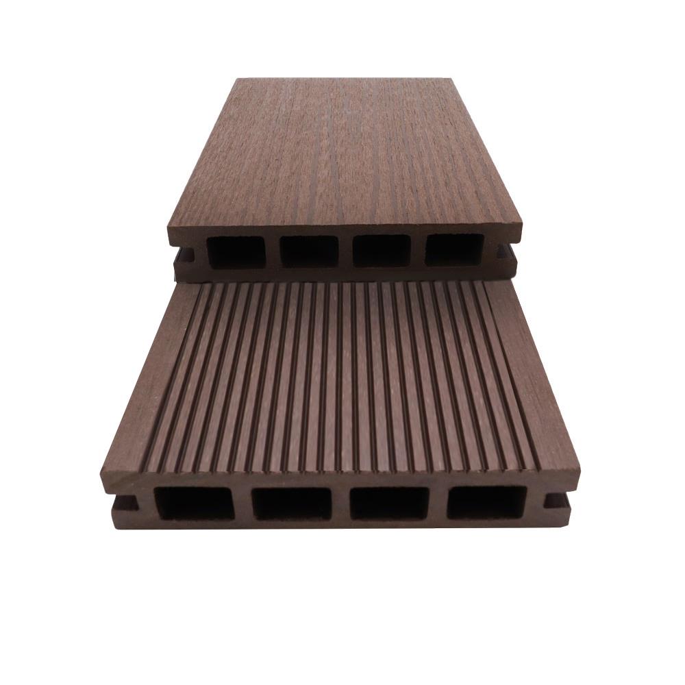 ไม้พื้นกลวง THAISUN SWB03 2.5x13.5x240 ซม. สีน้ำตาลแดง