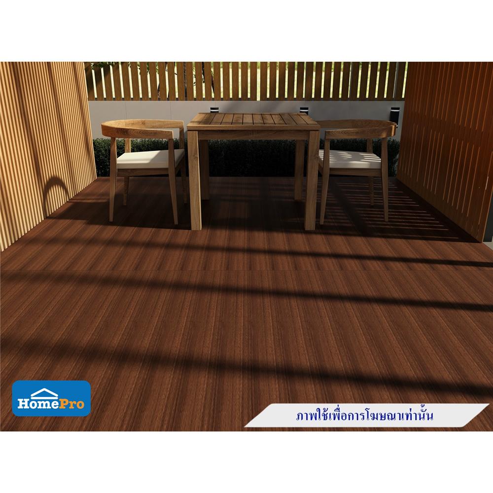 ไม้พื้นกลวง THAISUN SWB03 2.5x13.5x240 ซม. สีน้ำตาลแดง
