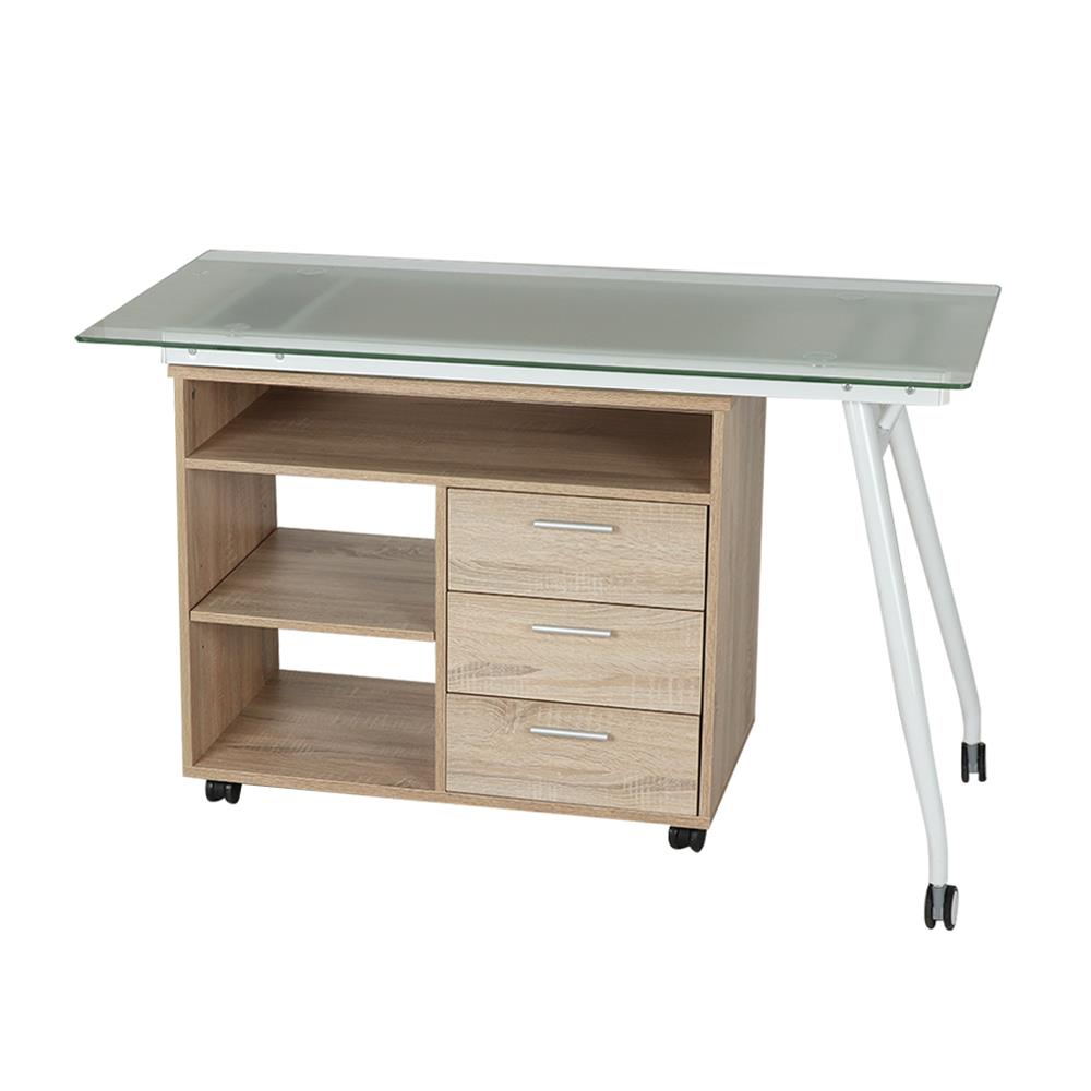 โต๊ะทำงาน FURDINI CT-3366UA สีไวท์โอ๊ค