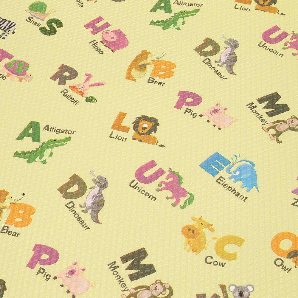 แผ่นอเนกประสงค์ HOME LIVING STYLE ABC&JOY2 135X185 ซม. สีเหลือง
