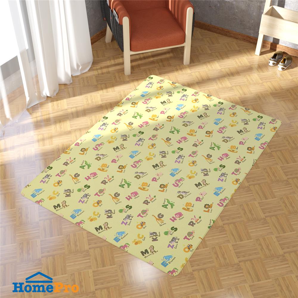 แผ่นอเนกประสงค์ HOME LIVING STYLE ABC&JOY2 135X185 ซม. สีเหลือง