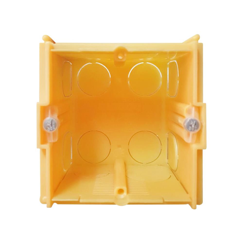 กล่องฝัง BTICINO ขนาด 3x3 นิ้ว 502E สีเหลือง
