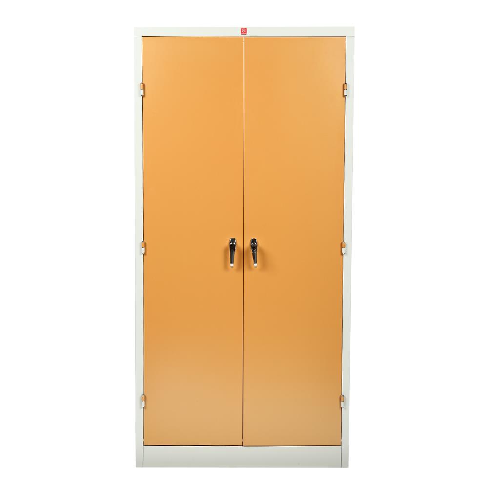 ตู้เหล็กสูงบานเปิดทึบ LUCKY WORLD KWS-183-EG สีน้ำตาล