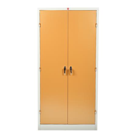 ตู้เหล็กสูงบานเปิดทึบ LUCKY WORLD KWS-183-EG สีน้ำตาล_0