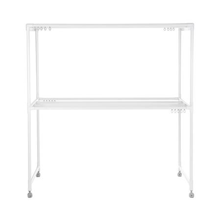 ราวตากผ้าอะลูมิเนียมมีล้อ 8 เส้น PLIM 1.5 ม. สีขาว_1