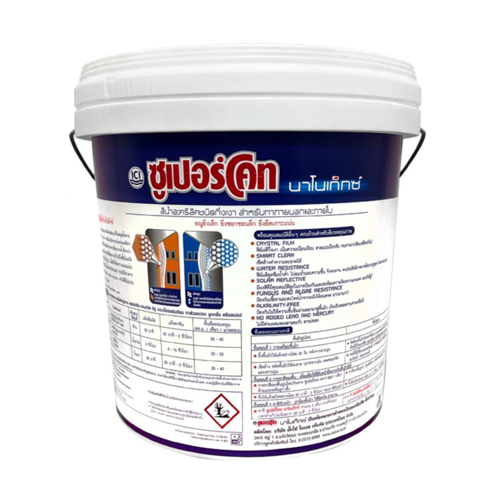 สีน้ำทาภายนอก ชนิดกึ่งเงา DULUX SUPERCOTE NANOTEX BASE D 9 ลิตร