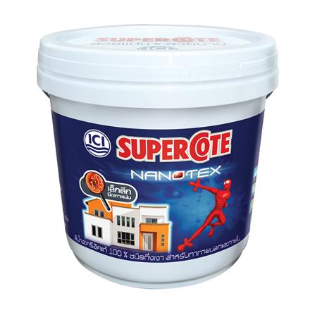 สีน้ำทาภายนอก ชนิดกึ่งเงา DULUX SUPERCOTE NANOTEX BASE D 9 ลิตร_0