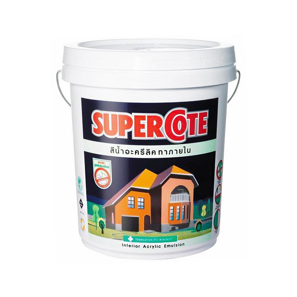 สีน้ำทาภายใน ชนิดด้าน DULUX SUPERCOTE BASE A สีขาว 9 ลิตร